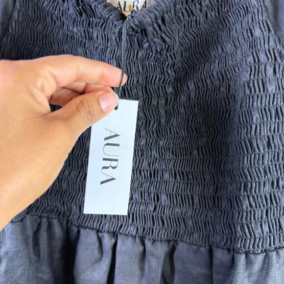 Aura the Label‎ Linen Willow Mini Dress NWT - Picture 5 of 9